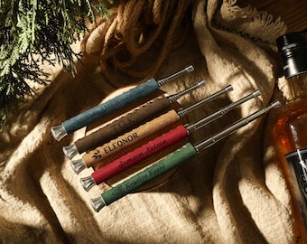 Custom camping fire bellow sheath,Bushcraft Camping Fire Bellow Sheath,Personalized Fire Blower With Leather Sheath,Outdoor Survival Gear