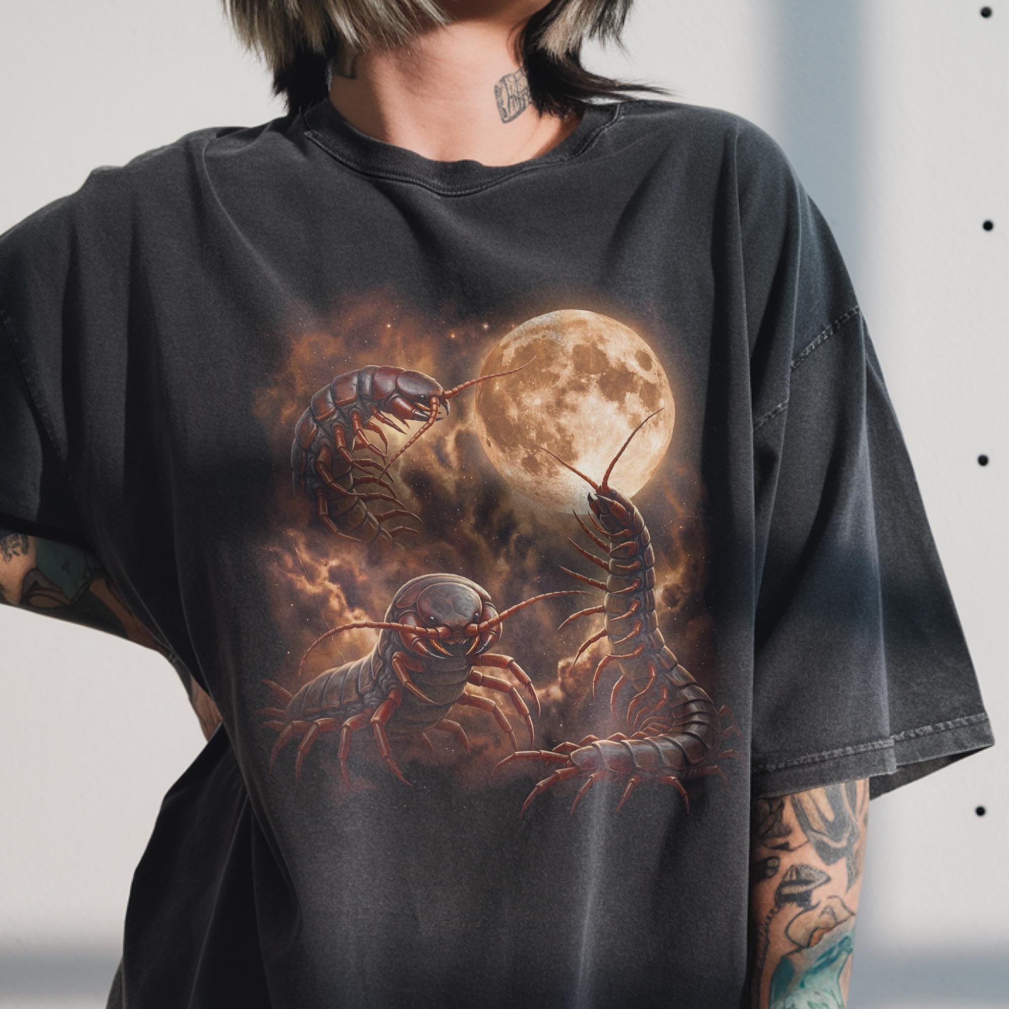 knosis ムカデ グラフィック Tシャツ ブラック L ムカデシャツ - Etsy 日本