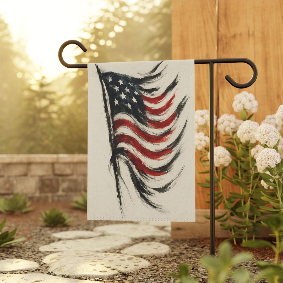 Palo Giardino Bandiera Volante Bandiera Americana Rustico Metallo