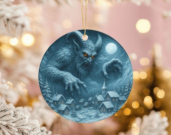 Krampus Christmas Ornament, Gothic Monster, Dark Holiday Decor