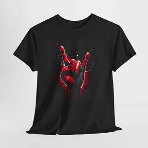 Rock On Devil Hand T-Shirt: Heavy Metal Music Tee