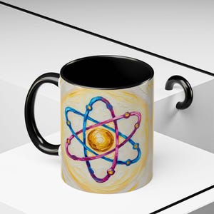 Atom Science Mug – Physics Chemistry Art Print, STEM Gift image 8