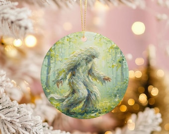 Green Man Ornament | Slavic Lisovyk, Celtic Forest Spirit Art