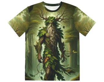 Green Man T-Shirt: Pagan Forest God Tee - Earth Magic
