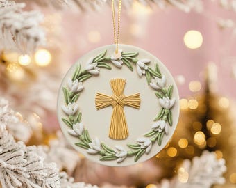 Brigids Cross Ornament Celtic Pagan Saint Brigid Protection Wreath Decor