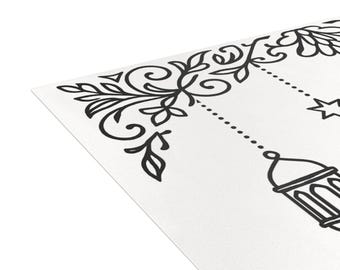 Carte da colorare per l'Eid: attività fai da te per bambini (file PNG stampabili)