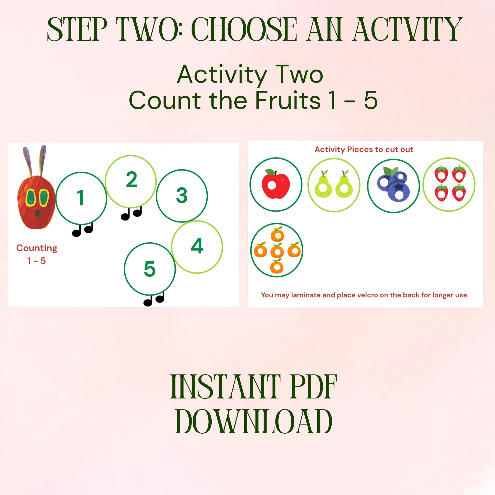 The Very Hungry Caterpillar Activity Sheets / Days of the Week ...