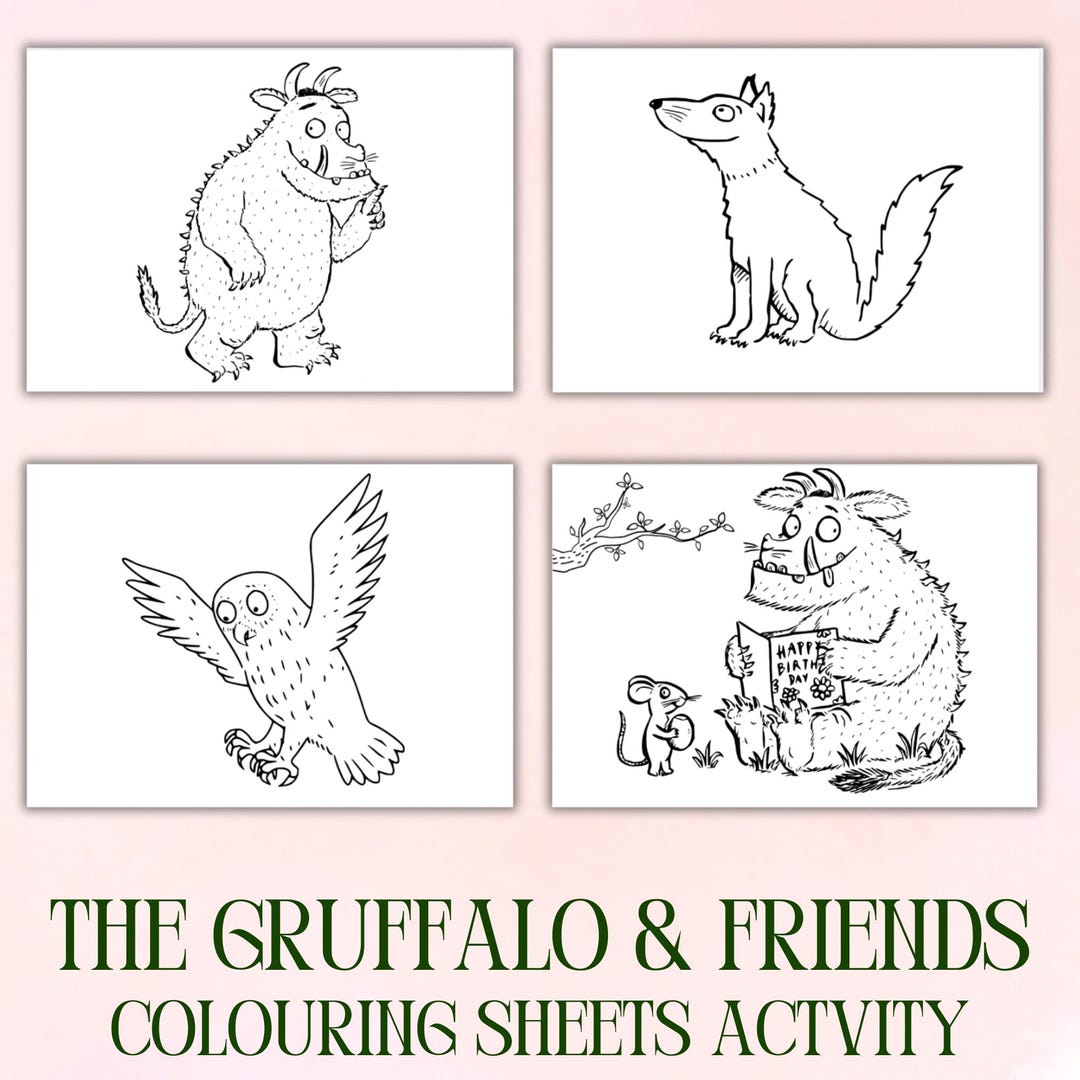 Free Printable Gruffalo Coloring Pages 2025 Free Printable Gruffalo Coloring Pages 2025