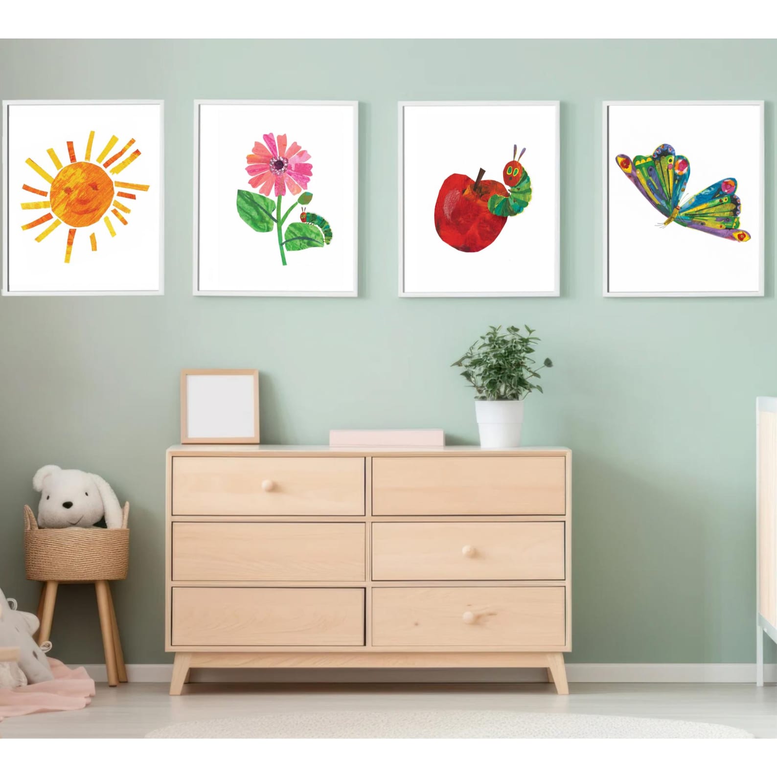 The Very Hungry Caterpillar Printable Wall Art / Nursery Baby Kids ...