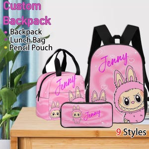 Custom Name Backpack for Kids,Backpack with name, Backpack,Cute Backpack For School,for Children, Girl&#39;s Backpack,Lunch Bag, Back to school