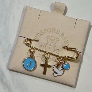 Personalised Baby Protection Pin|Christening|Newborn gift|Baby Brooch|Keepsake|Baby Shower Gift|Safety Pin|Custom Pin|Baptism Gift|Bride