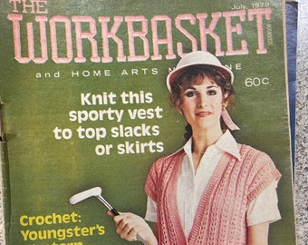 Workbasket Needlecraft magazines. set of 7