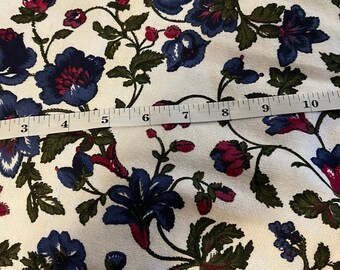 SALE!  Vintage Floral Quality Cotton 3.5 yards