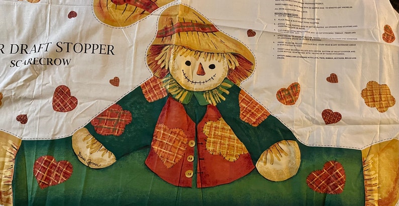 Scarecrow Draft Stopper or Soft Sculpture Kit image 1