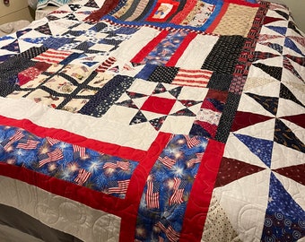 Patriotic Porky the Pig Quilt