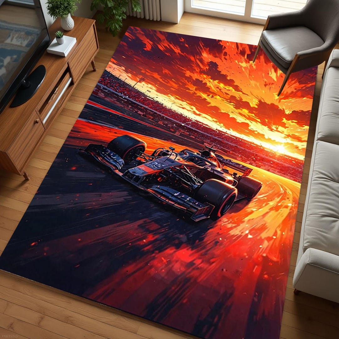 Formula 1 Rugs, F1 Car Rug, Car Racing Lover Gift Rug, Car Rug ...