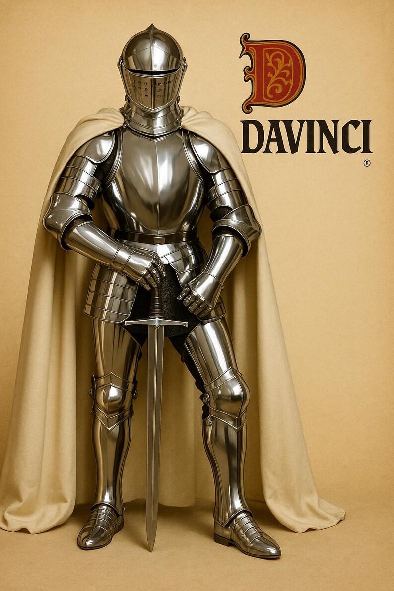 Medieval Full Plate Knight Armor Suit – Polished Steel Gothic Armor ...