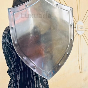 Medieval shield 18GA Steel Knight Shield Handmade Battle Armor Templar Shield