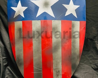 Antique Medieval Captain America Heater Shield - World War Shield - Triangle Shield - Metal