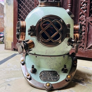 US Navy Mark V Diving Helmet Scuba Deep Sea Diver&#39;s Helmet For gift