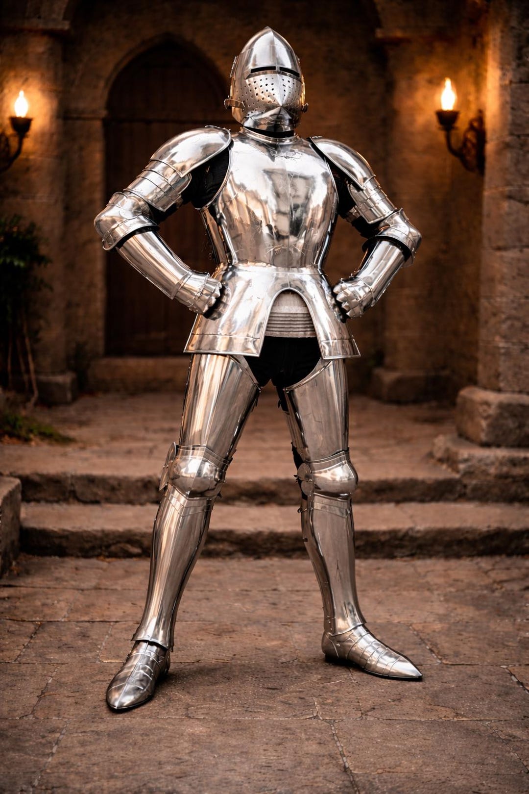 Medieval Full Plate Knight Armor Suit – Wearable Steel Armor With ...