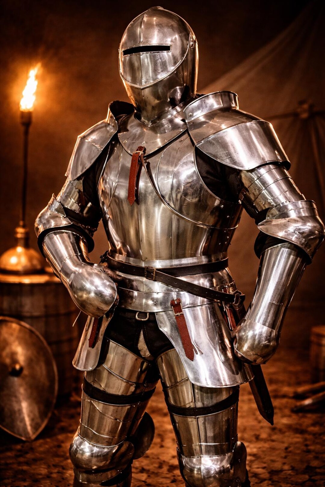 Medieval Knight Armor Suit – Full Body Wearable Steel Plate Armor ...