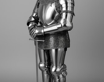 Medieval Full Plate Knight Armor Suit  – Wearable Steel Gothic Armor – Life Size Handmade Knight Costume – LARP / Cosplay / Display