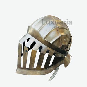 Medieval Larp Dark Souls Brown Helmet Alva Knight Helmet Cosplay Armor
