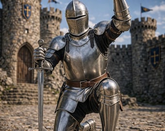 Female Full Suit of Armor – Knight Steel Armor Costume – Handmade Replica – Renaissance Decor – LARP & Cosplay Armor – Medieval Knight Set