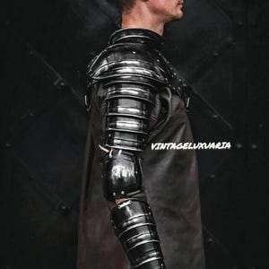 Medieval LARP Single Pauldron Metal Sleeve Shoulder Arm Armor For Spartacus Cosplay | Ren Faire Arm Fantasy Warriors | Halloween Gift