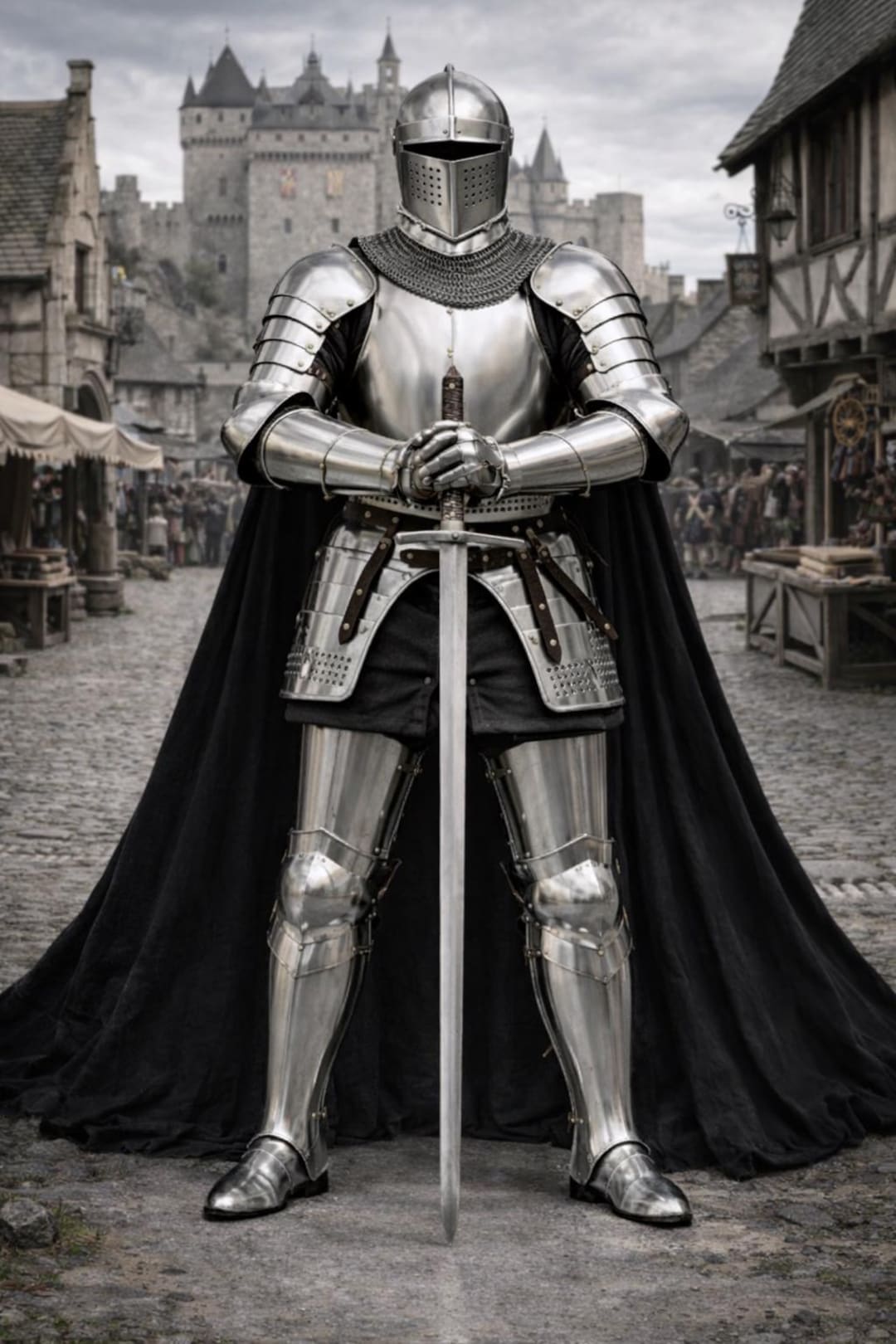 Medieval Full Plate Knight Armor Suit – Handmade Polished Steel Armor ...