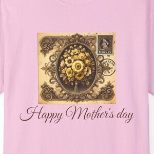 VINTAGE MUTTER TAG T-Shirt, Postkarte Geschenk für Mama oder Oma, Mutter-T-Shirt, Unisex Vintage Shirt, Blumenmuster Shirt, Feier T-Shirt