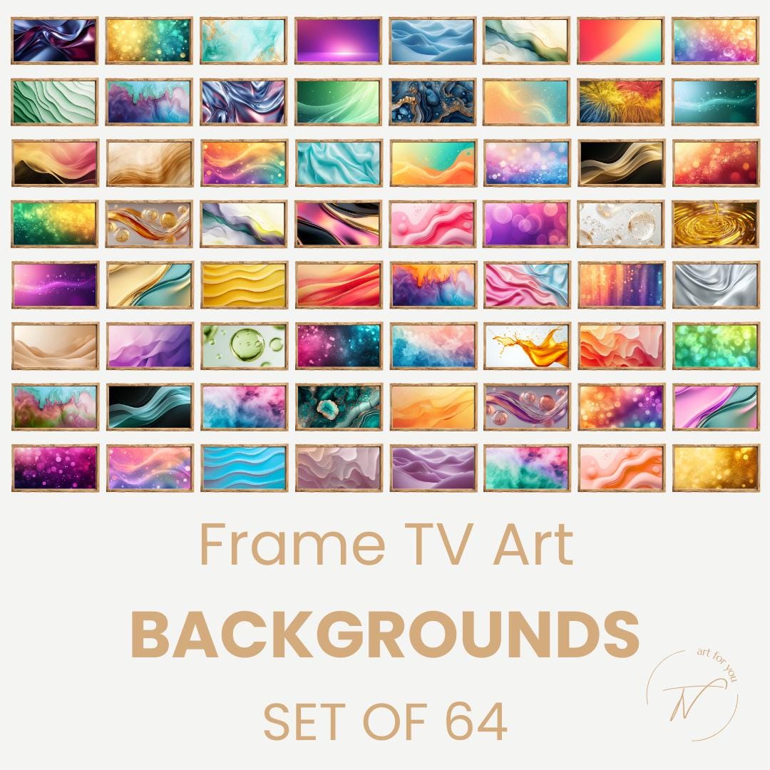 Frame TV Art Backgrounds Set of 64 | Abstract TV Art | Ambient Mode Art ...