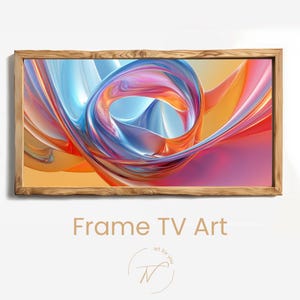 TV Rahmen Kunst – Abstraktes Digital Art Wallpaper in lebendigen Farben | Moderner Smart TV Bildschirmschoner | Digitaler Download TV Art