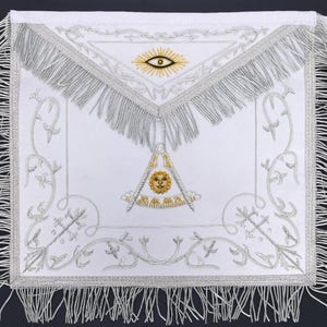 Masonic Grand Lodge Apron Hand Embroidered
