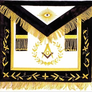 Masonic Grand Lodge Master Mason Apron Handmade Lambskin Apron