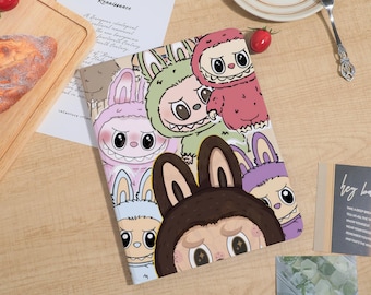 Labubu Cute iPad Case For iPad A16 Air 7/6/5 11" 13",iPad Mini 5/6,iPad Pro 2024 11" 13",iPad 5-10th 10.9",PenSlot Personalized Cover Gift