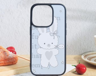 Rabbit Phone Case For iPhone 17 16 15 14 13 12 iPhone Air/Pro/Pro Max,iPhone XS Max XR SE2020 Mini,Cute Soft Case,Personalized Gift