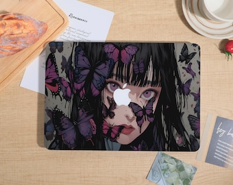 Pretty Girl Purple MacBook Case Per MacBook Pro 16/15/14/13, Air 13 15, Ret 13/15, Neo A18, A3241 M4 Protect Shell Cover Personalizzata 2025 2026