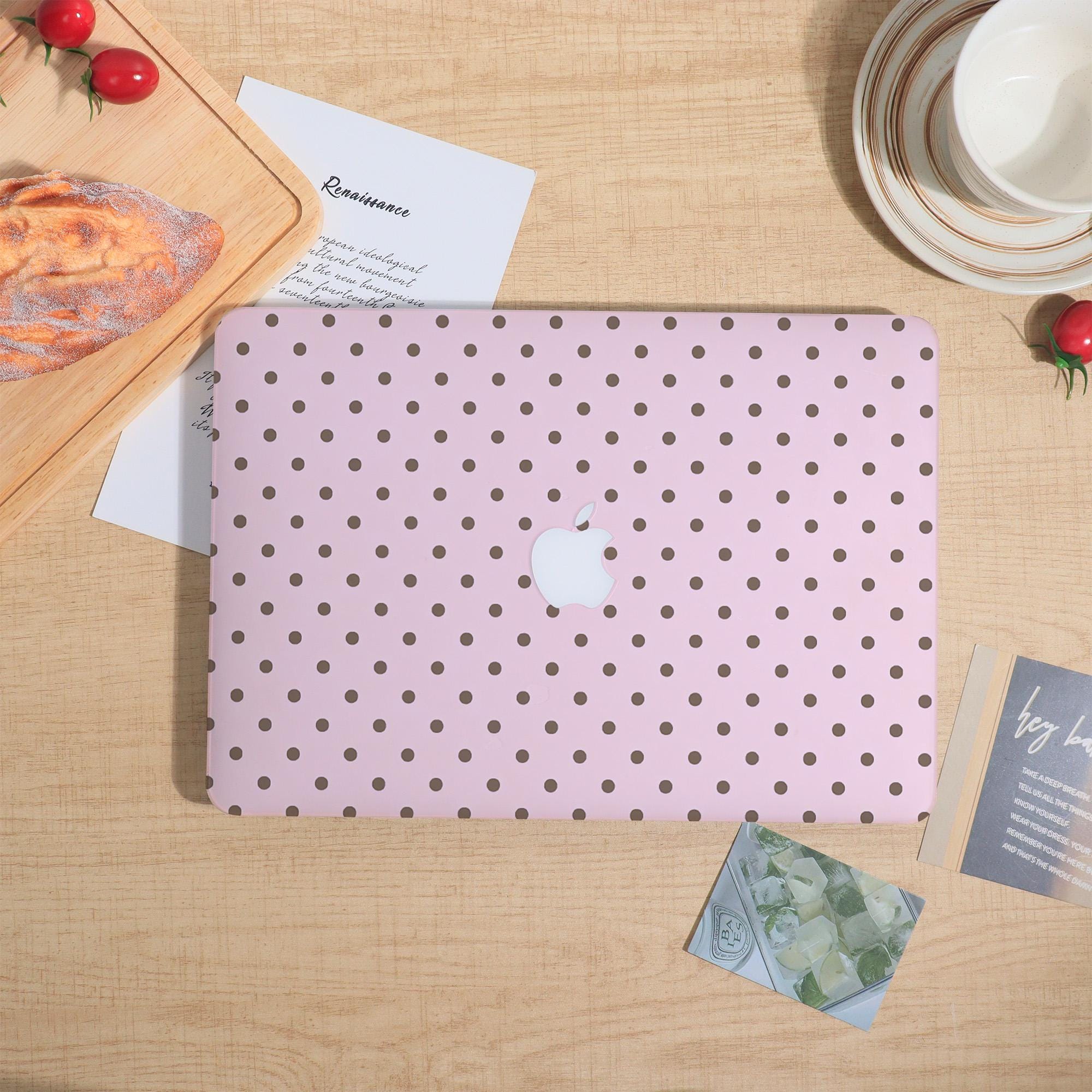 Polka Dots Pink MacBook Case for MacBook Pro 16/15/14/13,air 13 15