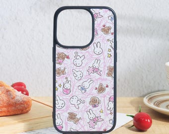 Rabbit Phone Case For iPhone 17 16 15 14 13 12 iPhone Air/Pro/Pro Max,iPhone XS Max XR SE2020 Mini,Cute Soft Case,Personalized Gift