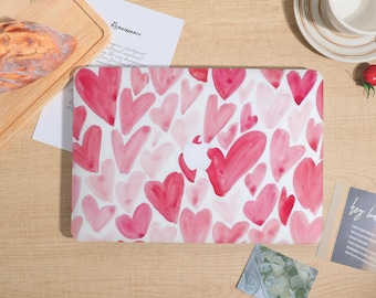 Pink Hearts  MacBook Case For MacBook Pro 16/15/14/13,Air 13 15,Ret 13/15,Neo A18,A3241 M4 Protect Shell Personalized Cover 2025 2026