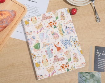 Lovely Cats iPad Case For iPad A16 Air7/6/5 11" 13",iPad Mini 5/6,iPad Pro 2024 11" 13",iPad 5-10th 10.9",PenSlot Personalized Cover Gift