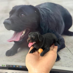 Custom Wedding Cake Topper - Handmade Clay Dog Figurine, Personalized Cake Decor for Dog Lovers, Unique Wedding Gift