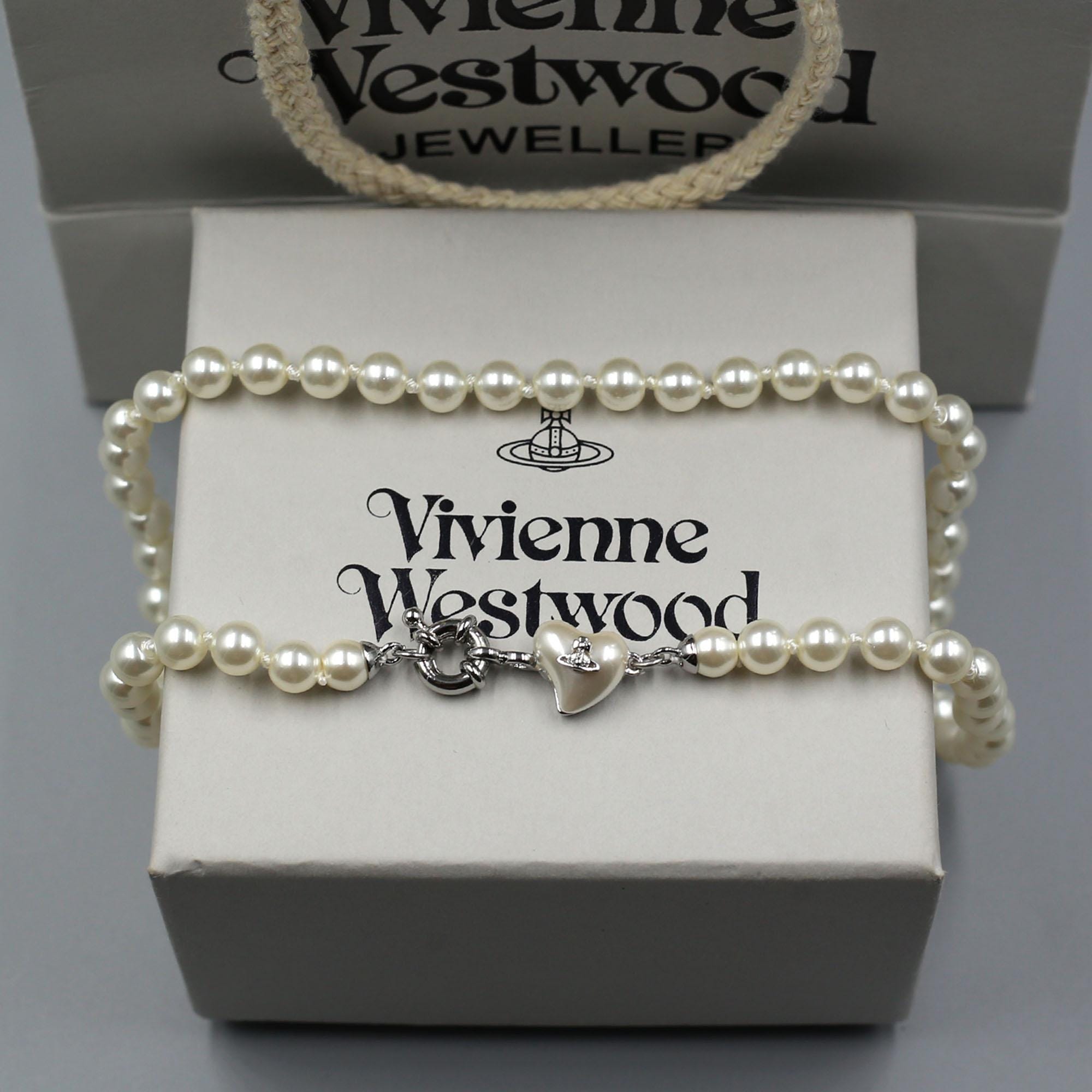 ネックレス・ペンダント Vivienne Westwood Kitty Pearl Necklace With Gold Finish Vivienne Westwood Kitty Pearl necklace with gold finish