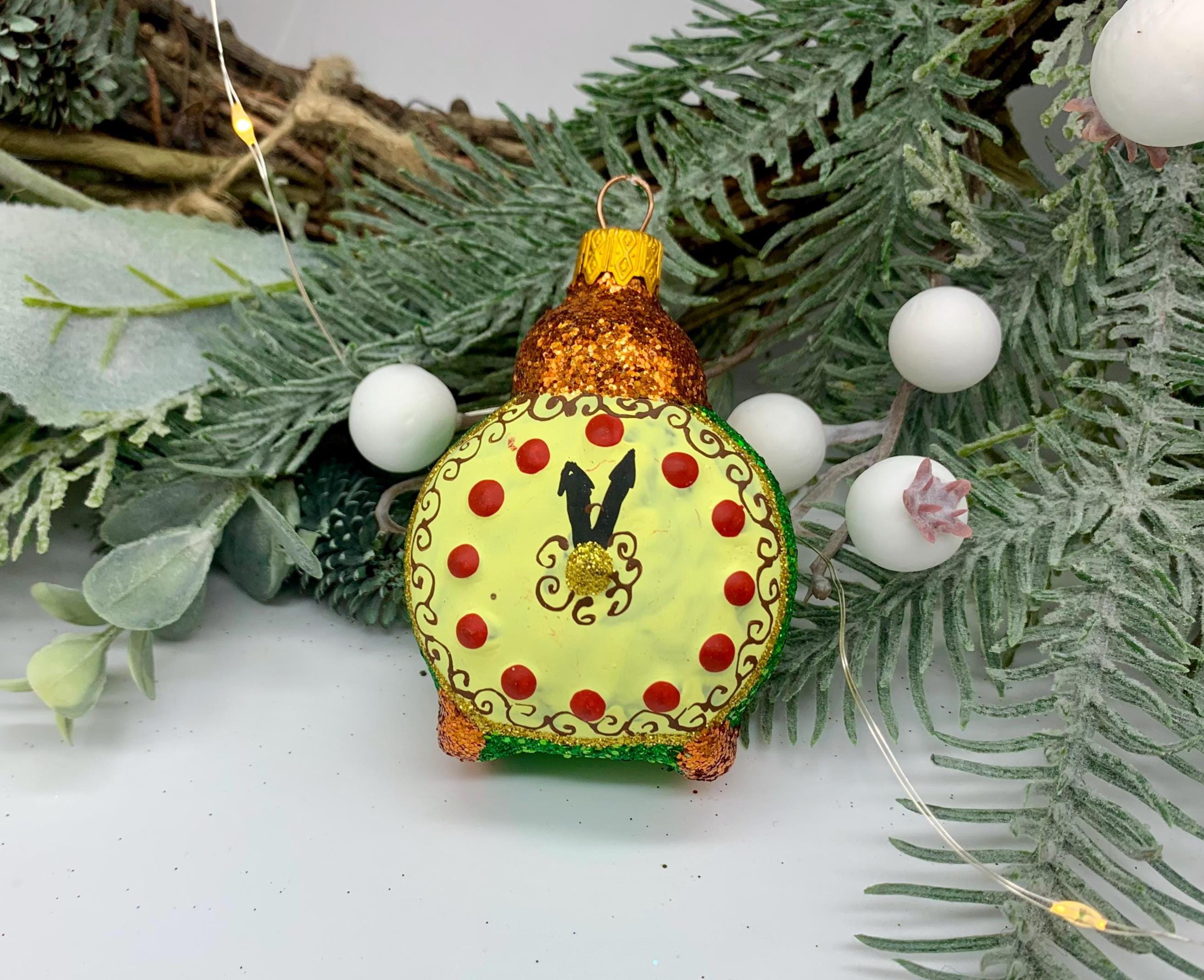 クリスマスオーナメント　手書きグラスボール　オーストリア製 グラスカラーボールセット】Oberfränkischesglass color ball set