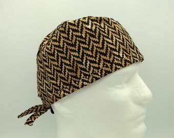 Tiger Chevron MC - Men's Tie-back Surgical Scrub Hat