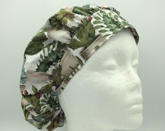 Winter Cactus - Bouffant Surgical Scrub Hat