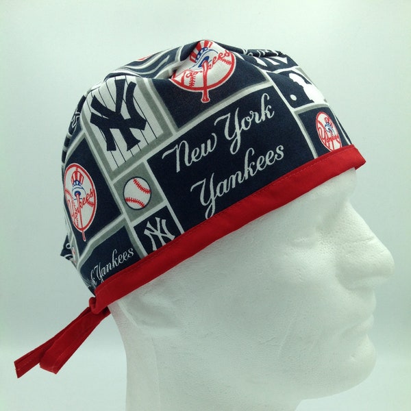 Yankees - Men's Tie-back Surgical Scrub Hat