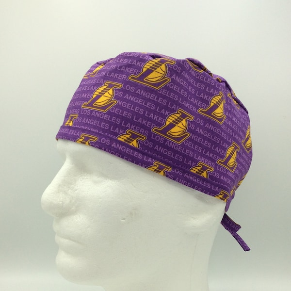 Lakers LA - Men's Tie-back Surgical Scrub Hat
